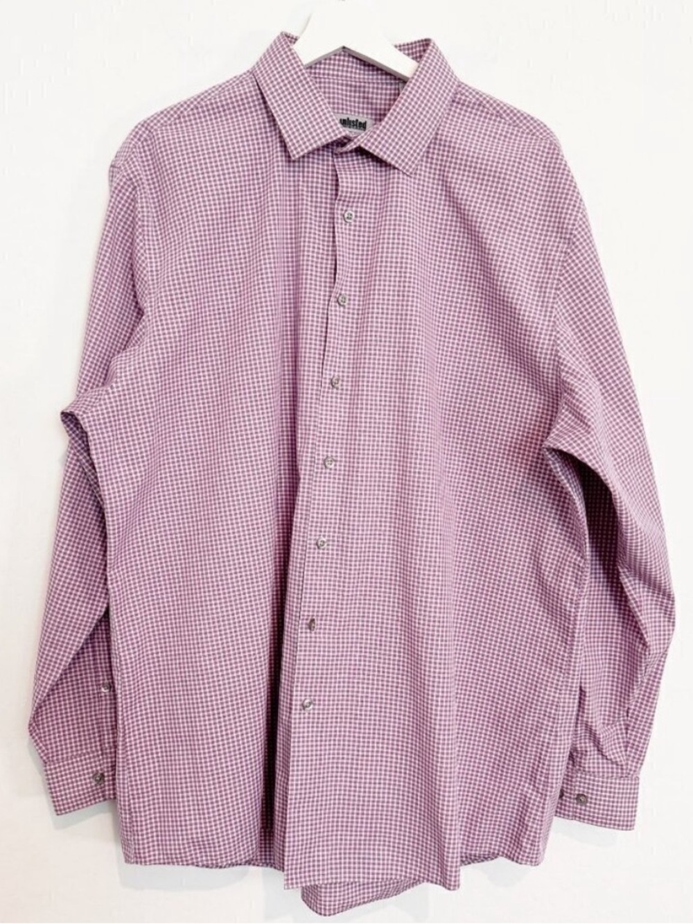 Kenneth Cole Dress Shirt Mens‎ Size XL Plaid Button Up Slim Fit Corporate Office